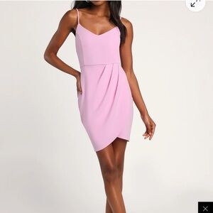 Elegant Pink Sleeveless Dress